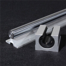 4X SBR25UU Linear  Bearing Slider Unit, 25mm Hole Diameter Linear Light Bearing Guide Rail Cylindrical