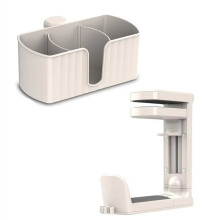 Tischbecherhalter mit Klemme, Kopfhörerhalter für Schreibtisch, Kopfhörer, Handy, Spielekonsole, Kaffeetasse, Stift, Tisch, Theke