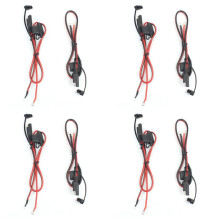 Foxsur 8Pcs Motorcycle Battery Charger Sae Charging Cable Sae Quick Disconnect Plug to 12V Ring Terminal Fuse