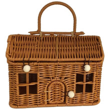 Handmade Rattan Gift Boxes, Miniature Houses, Rattan Baskets, Picnic Storage Baskets, Wedding Carry- Gift Boxes