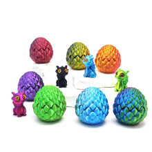 6 PCS Mini 3D Printed Dragon Eggs with Toys Inside Prefilled Easter Eggs for Kids Boys Girls Easter Basket Stuffers Gifts Party Favors