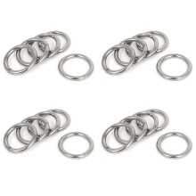 40mm X 5mm Stainless Steel Webbing Strapping Welded O Rings 20 Pcs