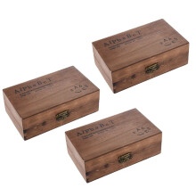 Pack of 210pcs Rubber Stamps Set Vintage Wooden Box Case Alphabet Letters Number (No Ink Pad Included)