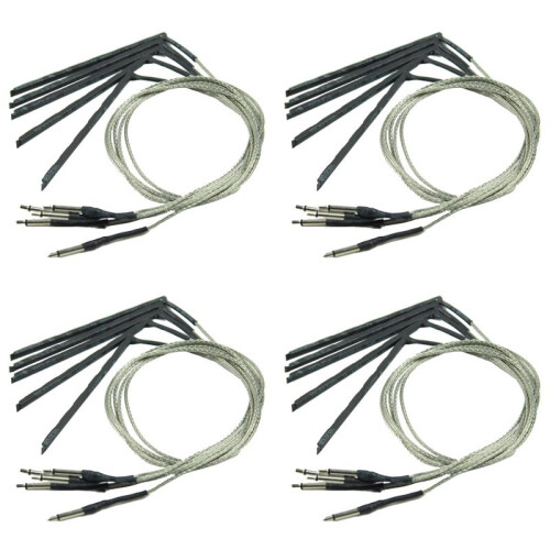 20 Pcs Bendable Acoustic Guitar Transducer Sensitivity Piezo Bridge Pickup Cable