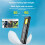 LED Keychain Flashlight Rechargeable 550LM Portable  Torch Pocket Lantern Flood Work Light Magnet for Emergency 7