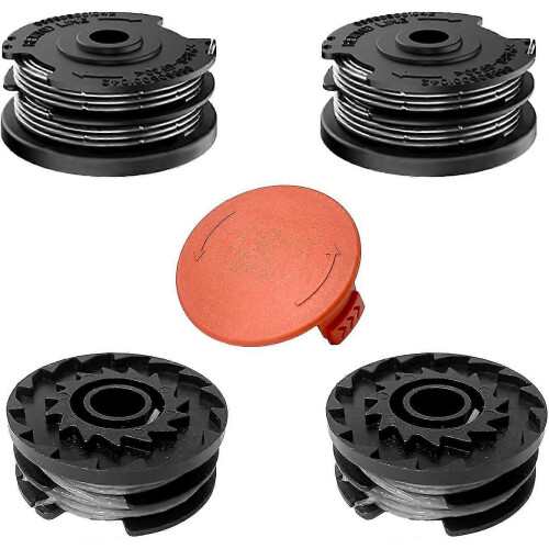 Pack of 4 Grass Trimmer Thread Spools for Grass Trimmers, Durable Nylon Replacement Line