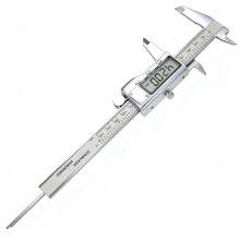Digital Caliper 0-150 mm LED Display Stainless Steel Silver Measuring Tool with Precision Scale