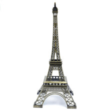 Eiffeltoren Standbeeld Decor 19 Inch 48 cm Legering Metaal Model met Bronzen Afwerking voor Thuiskantoor Display