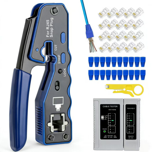 RJ45 Multi-Functional Cable Crimper Tool Συμβατό με Cat5 Cat5e Cat6 8P Network Cables Tool