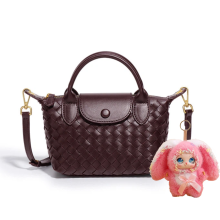 Geweven tas Crossbodytassen voor dames Dumpling Bag Handgeweven schoudertas met verstelbare riem voor dagelijks reizen