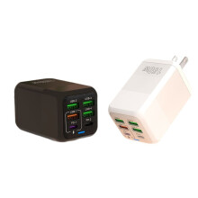 150-W-Schnellladegerät mit 4 USB + 2 PD, mit europäischem Standard kompatibler USB-Schnellladekopf mit mehreren Anschlü