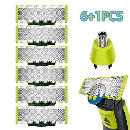 7er-Pack Rasierklingen, kompatibel mit Philips OneBlade-Ersatzklingen