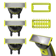 3 Pacáiste OneBlade 360 Ceann Blade, Ag luí le gach Philips OneBlade agus Pro Electric Shaver & Trimmers