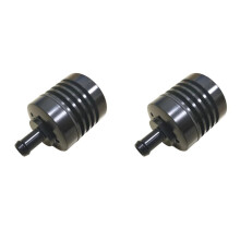 2X Black Engine Oil Collector Vented Breather Canister Gearbox for Custom