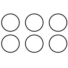 30Pcs 66mm X 60mm X 3mm Mechanical Black Rubber O Ring Oil Seal Gaskets