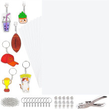 Kit de 142 Folhas de Plástico Retráteis - 16 Peças de Papel Retrátil de 7,9" X 5,7" para Enfeites de Telefone, Artesanatos, para Crianças,
