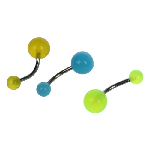 7X Glow in the Dark Bauchnabelpiercing Nabel Piercing 2