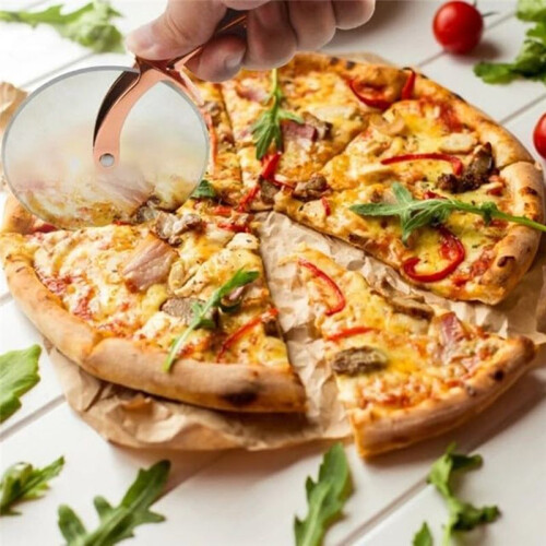 Classic Pizza Cutter Wheel,Stainless Steel Cutter Wheel,Smooth Rotating Blade 2