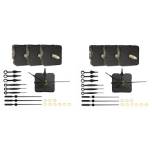 6 Pieces Clock Movements DIY Wall Clock Battery Operated Mechanism Clock Matching Parts and Pointers Shaft Length 22Mm