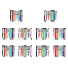 120Pcs Bling Bling 2-in-1 Slim Crystal Diamond Stylus Pen and Ink Ballpoint Pens (12 Colors)