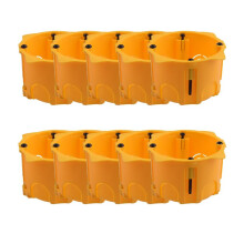 DryWall Box for Plasterboard & Concrete Wall, Socket Cassette Electric Box Case for European Standard Installation
