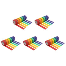 30x Colored Masking Tape,Colored Painters Tape 6 Different Color Rolls - Masking Tape 1 Inch X 13 Yards (2.4Cm X 12M)