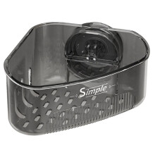 2-teiliges Spülbecken-Organizer-Gestell für die Küche für Schwämme, Schrubber, Seife, Eck-Abflussbox für die Spüle, mit selbstklebender