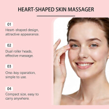 (3PCS) Heart-Shaped Facial Care Device Gentle Facial Care For Enhancing Skin Firmness, Softness And Moisture. Compact And Convenient.