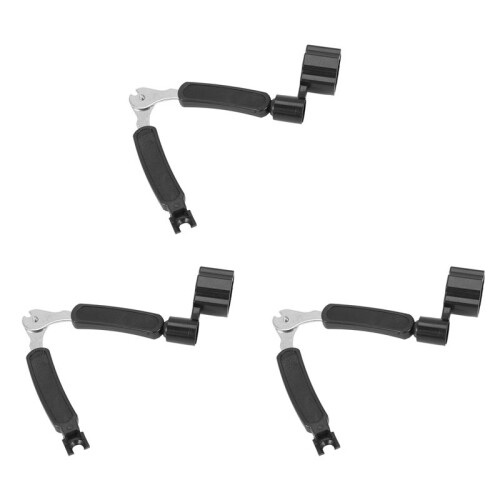 3X Black 3 in 1 Multifunction Guitar String Winder String Cutter Pin Puller