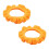 2Stk Orange Toilettensitzmatte Bequem Haushalts-Winter 1