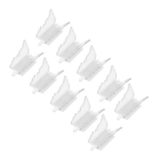 10Stk Umweltfreundliche Sicherheitsverschlüsse Transparent