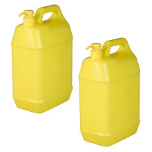 2Stk Kunststoff-Emulsionsflasche Mit Druckpumpe Und Sicherheitsring
