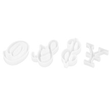 4Stk Flexible Silikonform Für Epoxidharz Schmuckherstellung