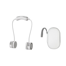 Neck Fan with Cold Compress Function Outdoor Travel Sport Wearable Hanging Neck Fan +Storage Box