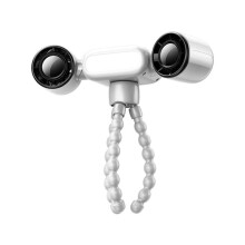 360 Rotatable Clip Fan Dual- Fan 4000mAh Portable Fan with Flexible Tripod for Baby Stroller, Car