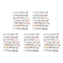 New 500pcs Painted Model Train People Figures Scale N (1 to 150)