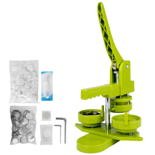 Button Maker Machine, 58mm Installation-Free DIY Pin Button Maker Press Machine Kit Easy to Operate
