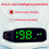 Solar HUD - Display Overspeed Alarm Automatic  Car Speedometer No Need for Wiring No Installation Universal 6