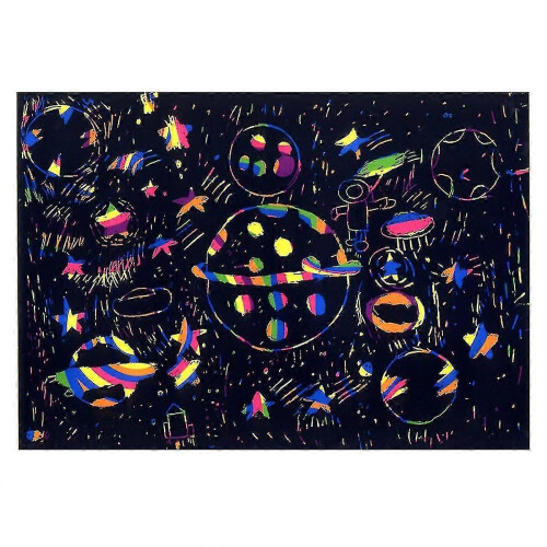 Scratch Paper, 10 Pcs Rainbow Magic Scratch Art Accessories 2