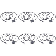6X LS2208 RS232 Serial Cable CBA-R01-S07PAR for Symbol Barcode Scanner LS2208 6.5 Feet