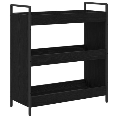 VidaXL vidaXL Küchentrolley Schwarz Eichen-Optik 70 x 30 x 82 cm 1