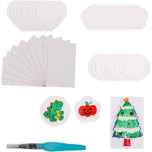 40 Pcs Foam Texture Papers, Puffy Textured Blank-Paper for 3D Drawing Art for -Artwork Kids Boys Girls Gifts