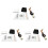 3X Bil TPMS DäCktrycksöVervakningssystem Digital LCD Dash Board Display för  Rav4 2019 2020 Xa50 1