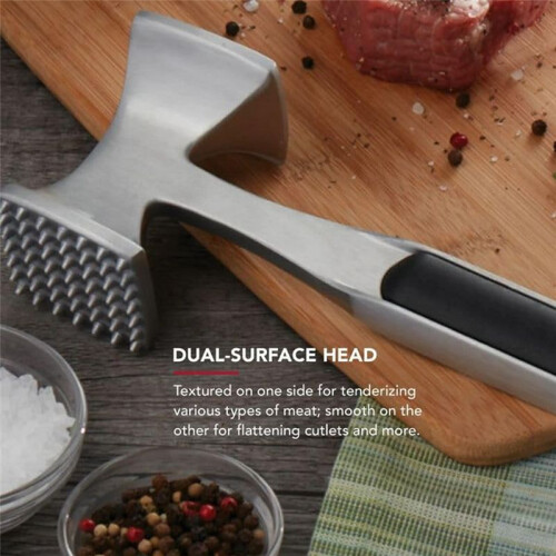 Gourmet Multi Sided Meat Tenderizer for Pounding Meats, Nuts, Shellfish, Ect, Hang Hole for Easy Storage, Hand Wash 1