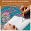 Aluminum Crafts Kits, 25 Sheets Foil Sheets, Decorative Metal Sheet Embossing Tools, Silver Shimmer Crafting Accessory 2