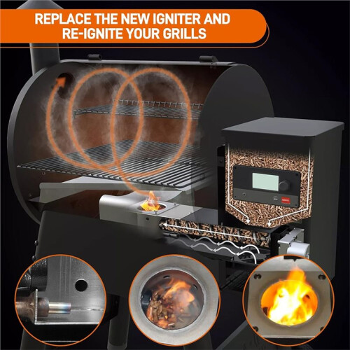 KIT0255 Hot Rod Igniter Replacement Kit for Traeger D2 Pellet Grills for Multiple Models 2