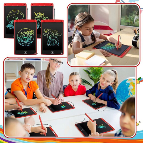 LCD Writing Tablet, 8.5-Inch Color Reusable Screen Pad, Drawing, Writing, Learning, and Drawing Board. 1