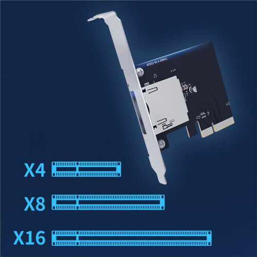 PCI-E X4 Converter Module CPexpress Type B Card Reader Adapter No Driver Required for CFexpress Type B Memory PCIE 1