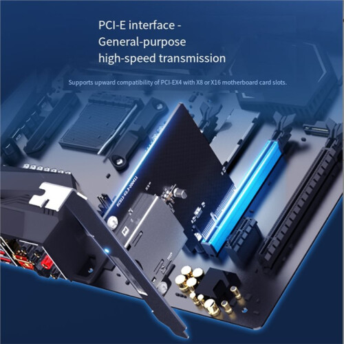 PCI-E X4 Converter Module CPexpress Type B Card Reader Adapter No Driver Required for CFexpress Type B Memory PCIE 2