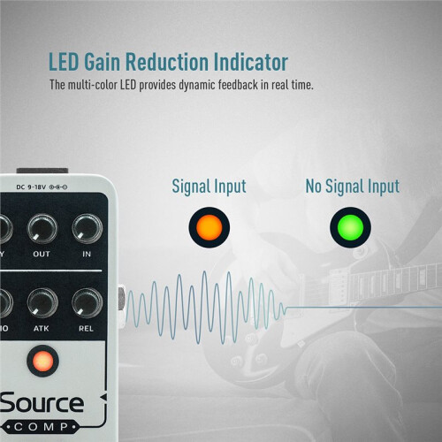 Source Compressor 1176 Studio Compressor Guitar Effects Pedal Analog Buffered-Bypass QSS-27 2
